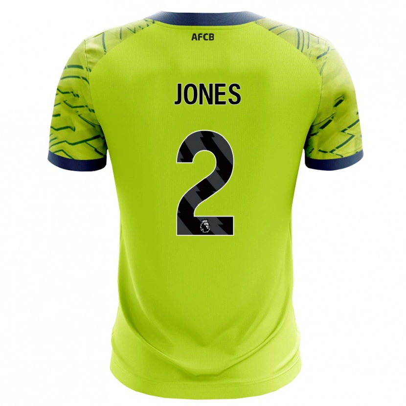 Danxen Criança Abby Jones #2 Verde Amarelo Camisola Guarda-Redes 2025/26 Camisa Brasil