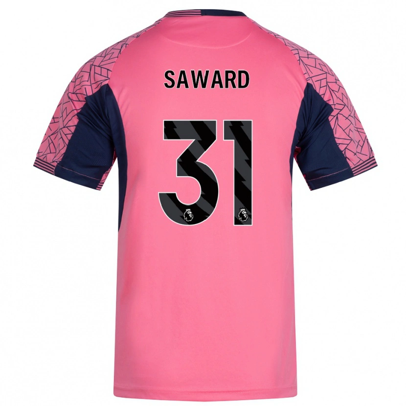Danxen Criança Sammie Saward #31 Rosa Preto Camisola Guarda-Redes 2025/26 Camisa Brasil