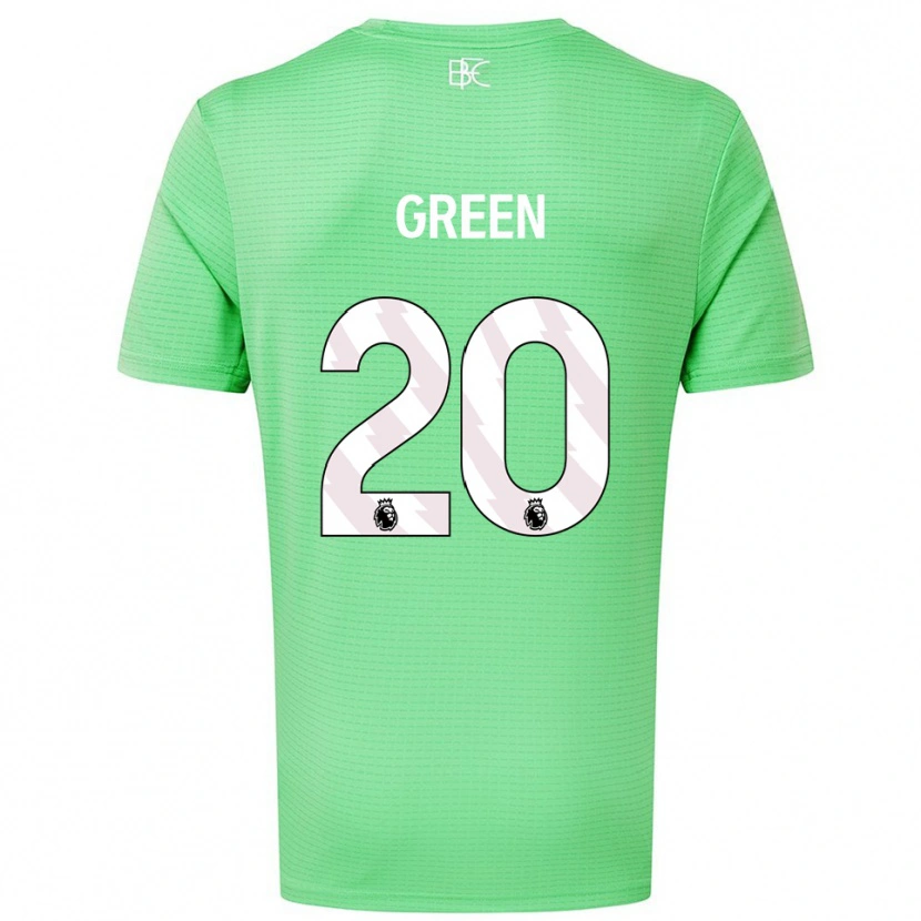 Danxen Criança Etienne Green #20 Verde Médio Camisola Guarda-Redes 2025/26 Camisa Brasil