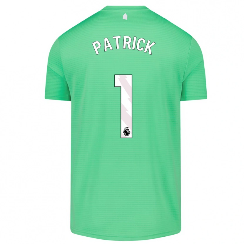 Danxen Criança Seve Patrick #1 Verde Médio Camisola Guarda-Redes 2025/26 Camisa Brasil