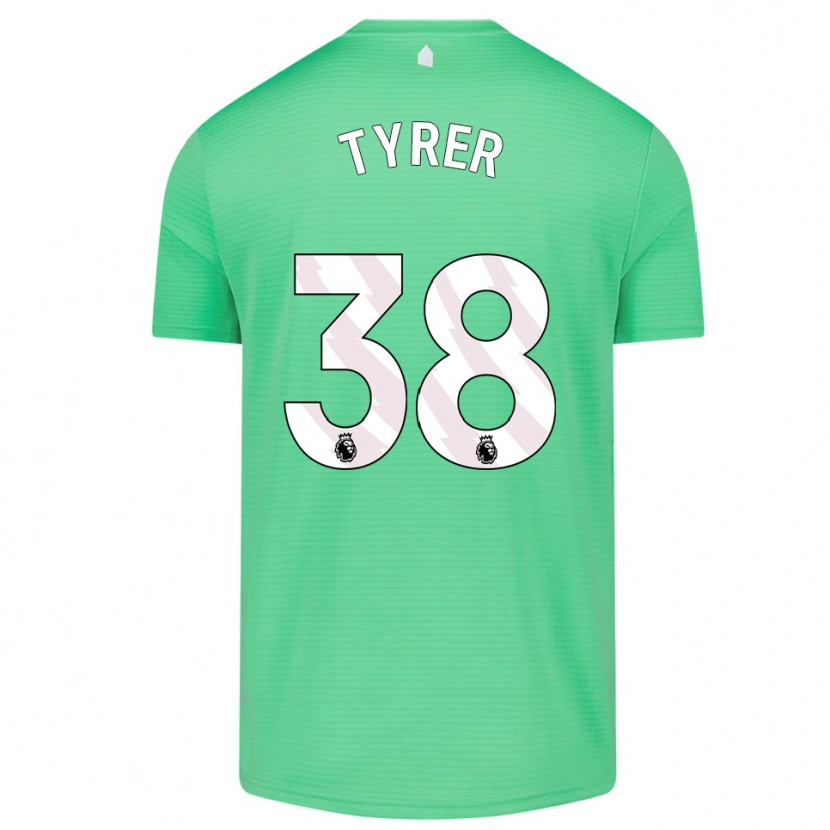 Danxen Criança Harry Tyrer #38 Verde Médio Camisola Guarda-Redes 2025/26 Camisa Brasil
