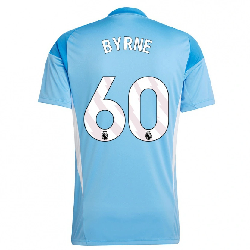 Danxen Criança Reece Byrne #60 Azul Branco Camisola Guarda-Redes 2025/26 Camisa Brasil