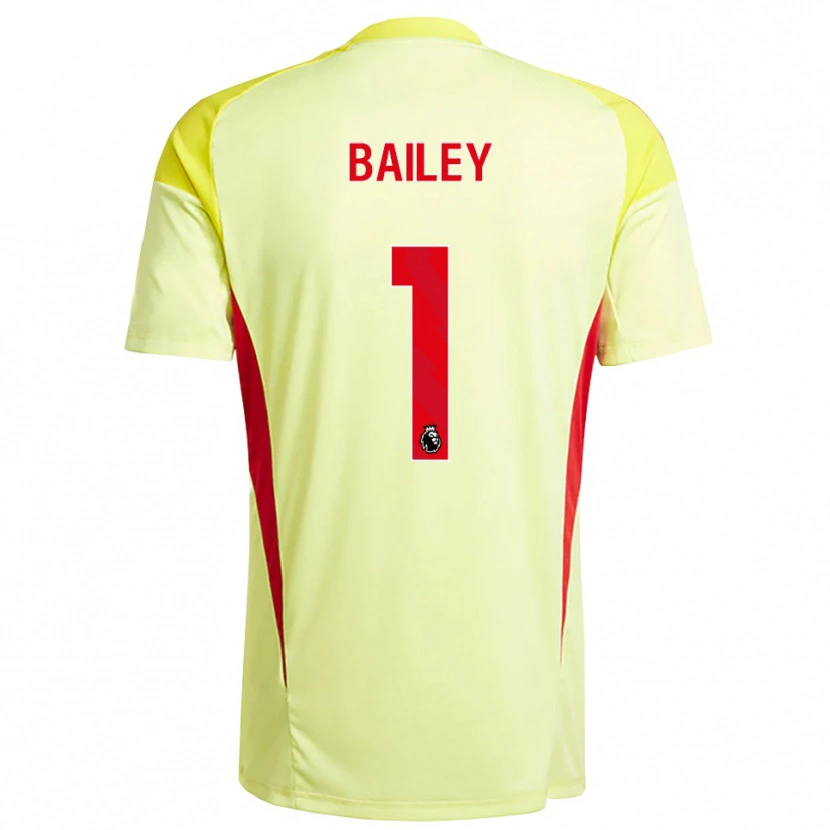 Danxen Criança Joe Bailey #1 Amarelo Claro Laranja Camisola Guarda-Redes 2025/26 Camisa Brasil