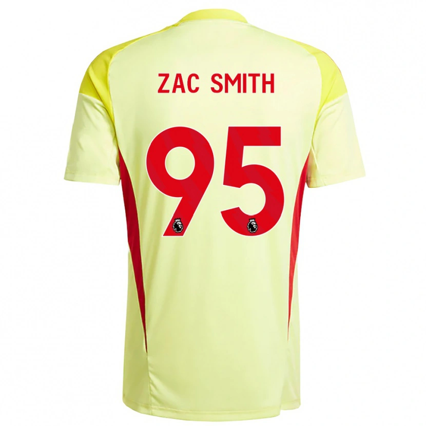 Danxen Criança Zac Smith #95 Amarelo Claro Laranja Camisola Guarda-Redes 2025/26 Camisa Brasil