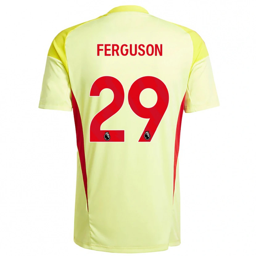 Danxen Criança Georgie Ferguson #29 Amarelo Claro Laranja Camisola Guarda-Redes 2025/26 Camisa Brasil