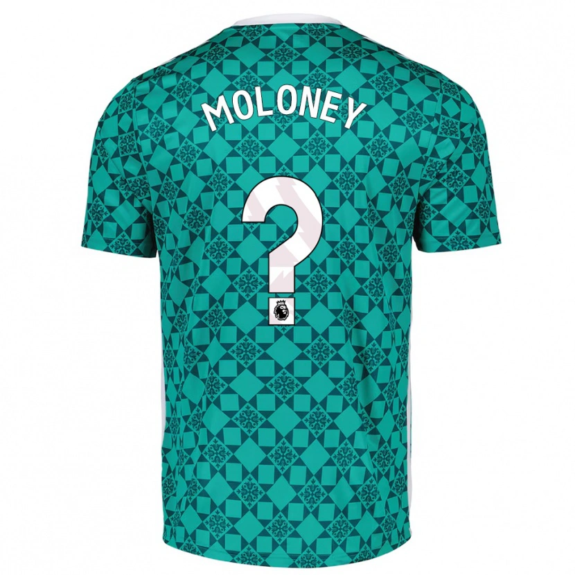 Danxen Criança Grace Moloney #0 Verde Branco Camisola Guarda-Redes 2025/26 Camisa Brasil