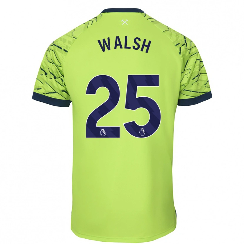 Danxen Criança Megan Walsh #25 Verde Fluorescente Camisola Guarda-Redes 2025/26 Camisa Brasil