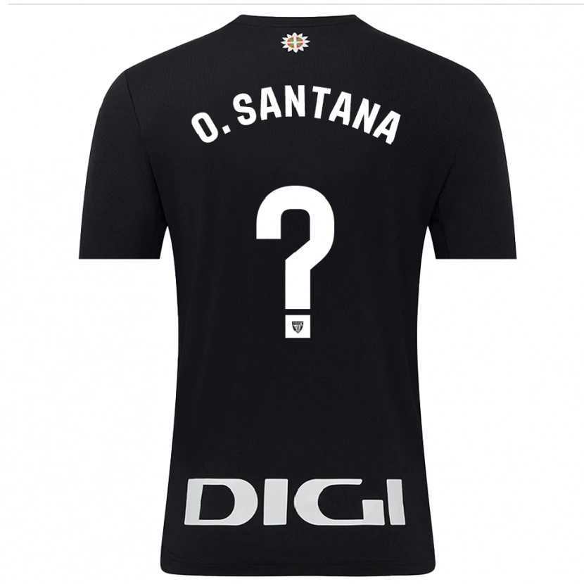 Danxen Criança Olatz Santana Amado #0 Preto Branco Camisola Guarda-Redes 2025/26 Camisa Brasil