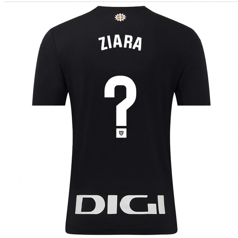 Danxen Criança Ziara Vega Uribarri #0 Preto Branco Camisola Guarda-Redes 2025/26 Camisa Brasil