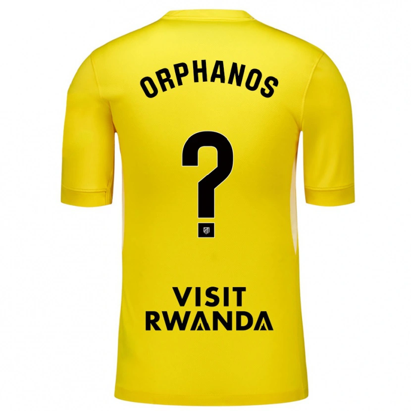 Danxen Criança Stamatis Orphanos #0 Amarelo Preto Camisola Guarda-Redes 2025/26 Camisa Brasil