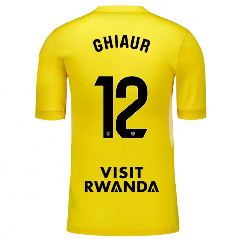 Danxen Criança Octavian Ghiaur #12 Amarelo Preto Camisola Guarda-Redes 2025/26 Camisa Brasil