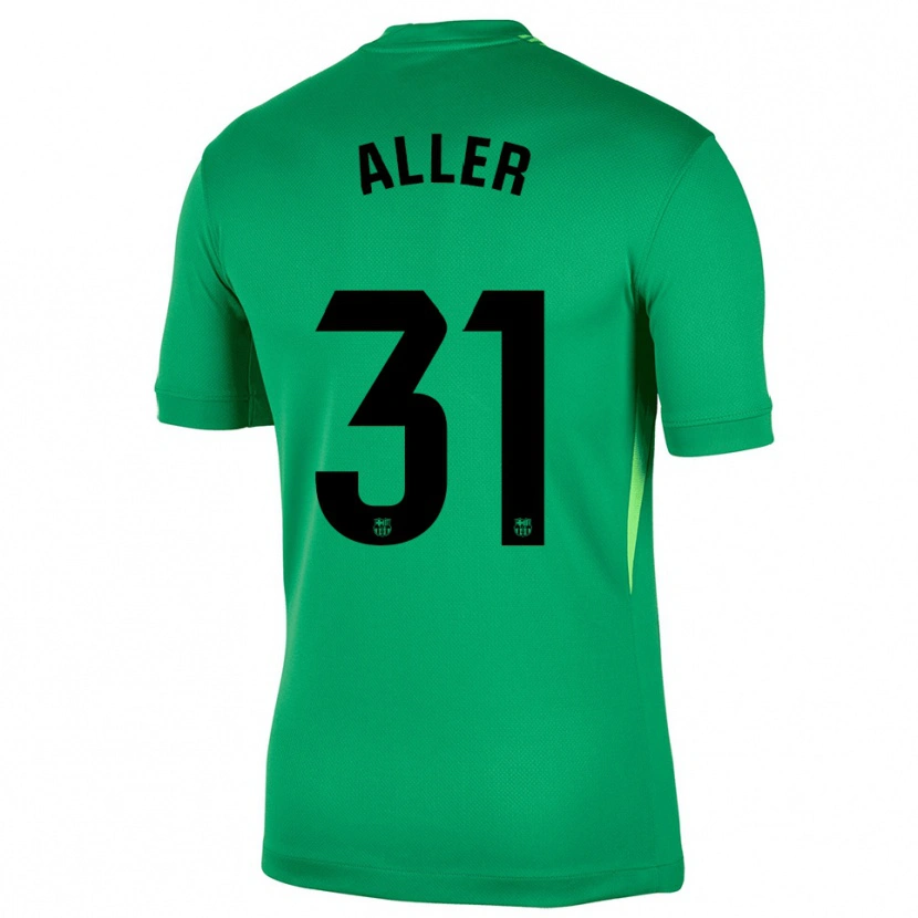 Danxen Criança Eder Aller #31 Verde Preto Camisola Guarda-Redes 2025/26 Camisa Brasil