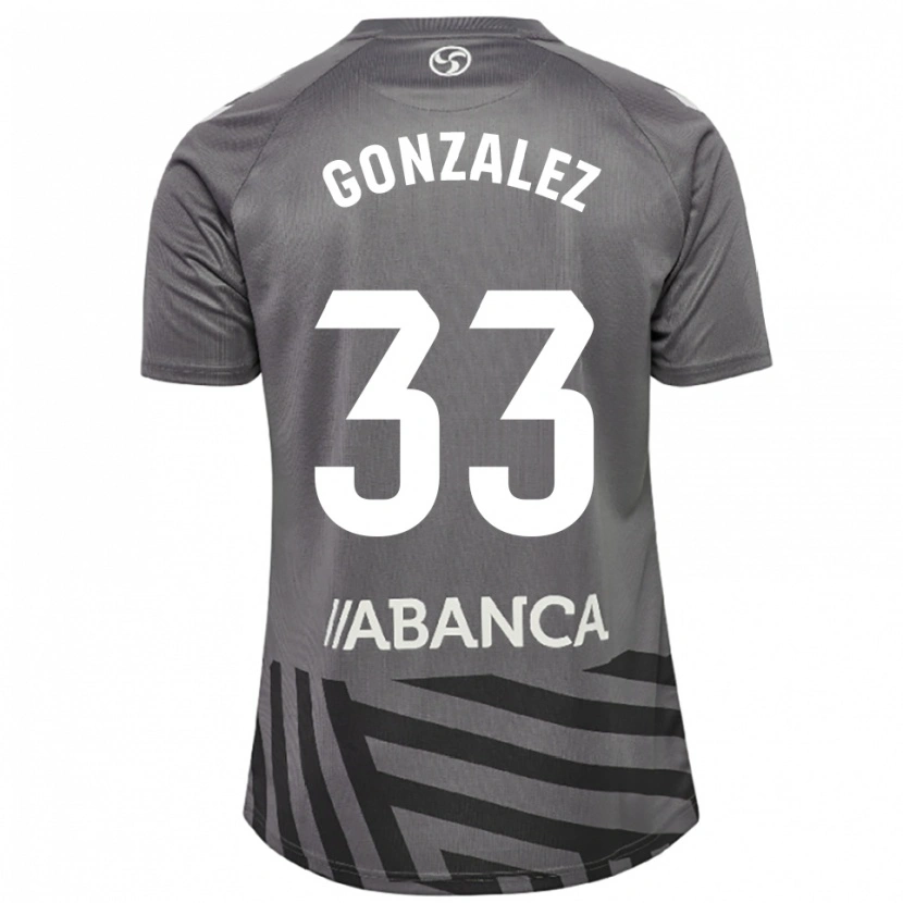 Danxen Criança Marcos González #33 Cinza Escuro Preto Camisola Guarda-Redes 2025/26 Camisa Brasil