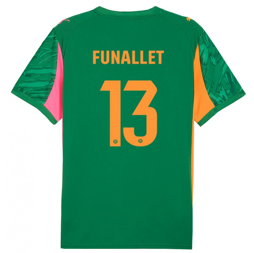 Danxen Criança Pau Funallet #13 Verde Laranja Camisola Guarda-Redes 2025/26 Camisa Brasil