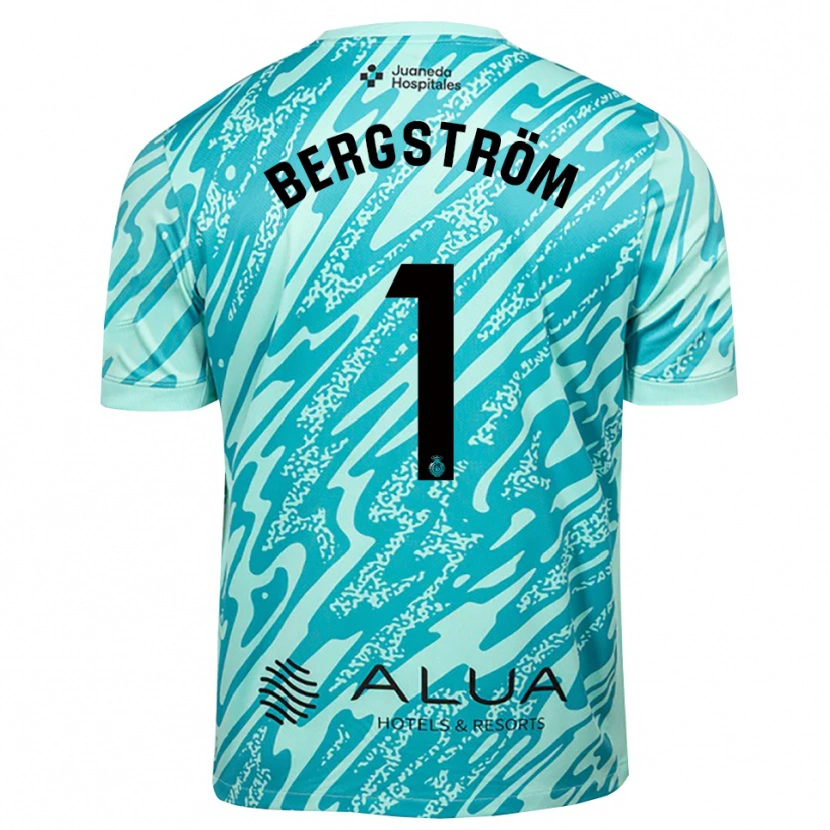 Danxen Criança Lucas Bergström #1 Ciano Preto Camisola Guarda-Redes 2025/26 Camisa Brasil