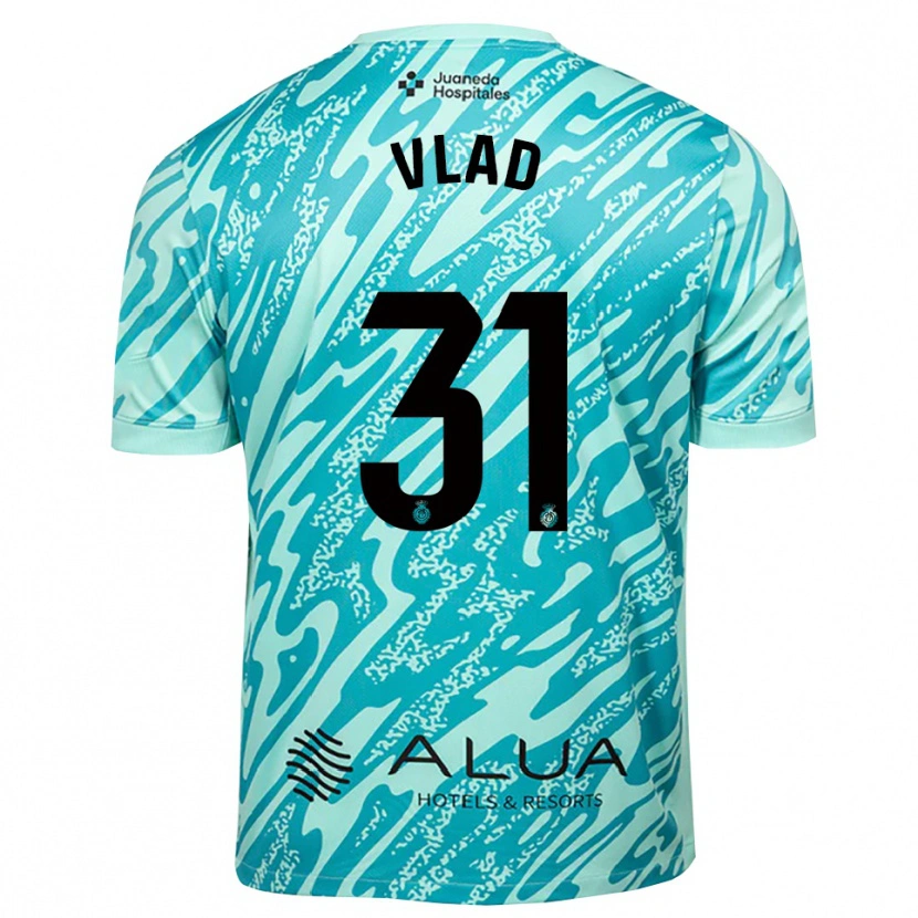Danxen Criança Rares Vlad #31 Ciano Preto Camisola Guarda-Redes 2025/26 Camisa Brasil