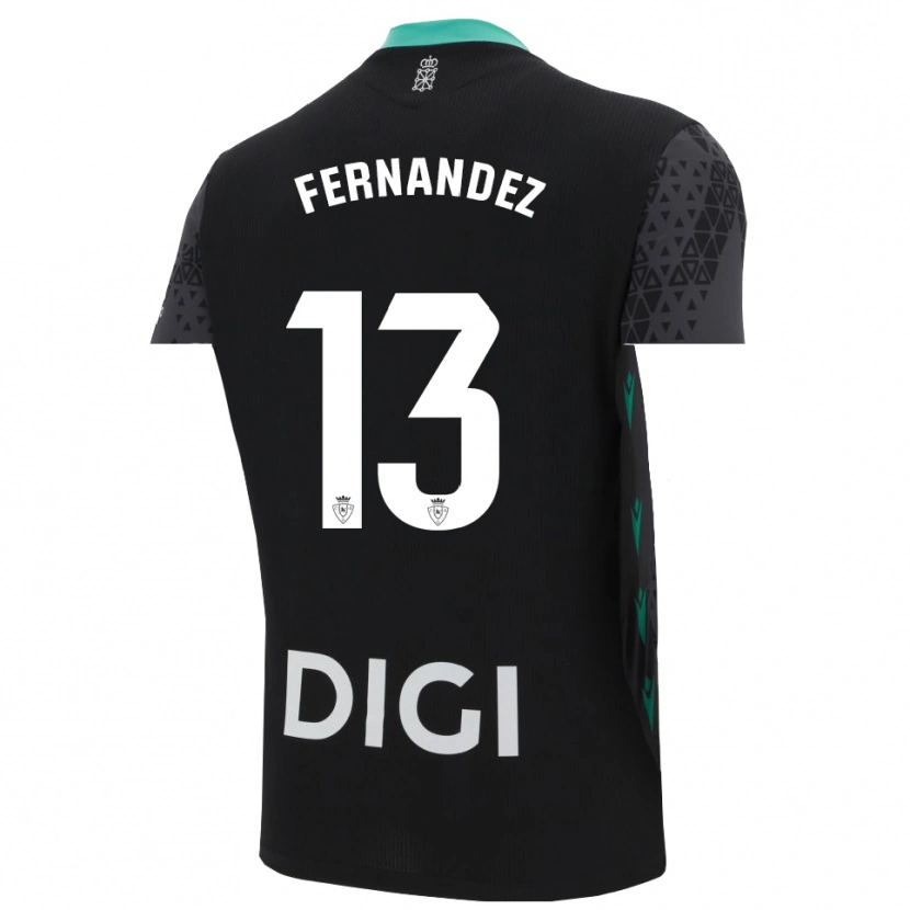 Danxen Criança Aitor Fernández #13 Cinza Escuro Preto Camisola Guarda-Redes 2025/26 Camisa Brasil