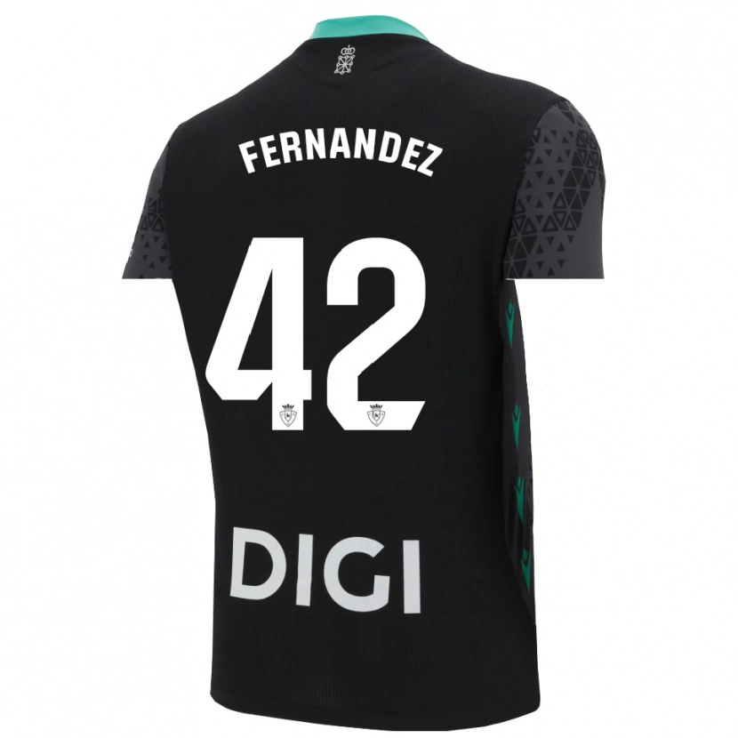 Danxen Criança Rafa Fernández #42 Cinza Escuro Preto Camisola Guarda-Redes 2025/26 Camisa Brasil