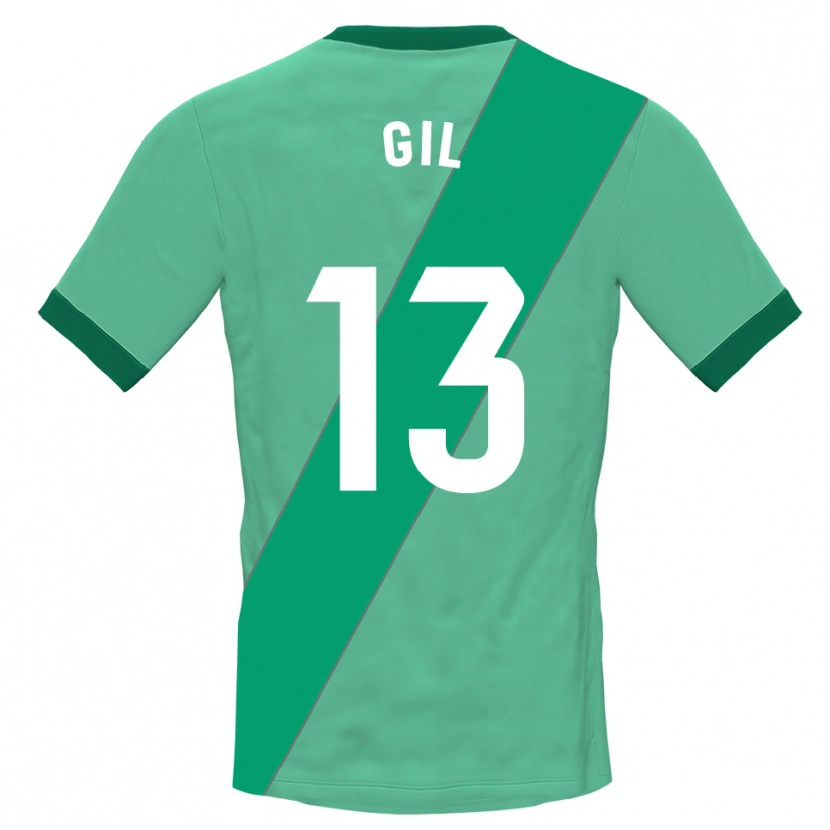 Danxen Criança Juanpe Gil #13 Verde Preto Camisola Guarda-Redes 2025/26 Camisa Brasil