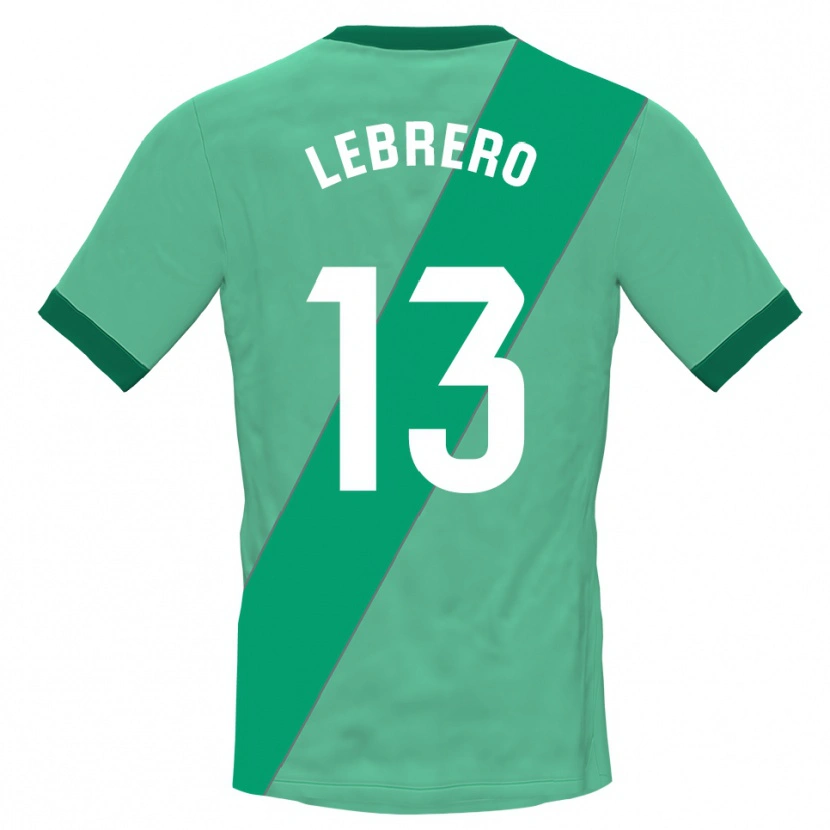 Danxen Criança Lucia Lebrero Rodríguez #13 Verde Preto Camisola Guarda-Redes 2025/26 Camisa Brasil