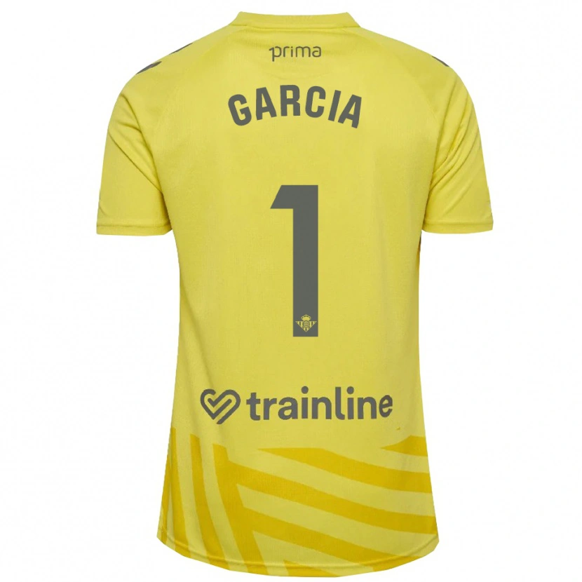 Danxen Criança Germán García #1 Amarelo Cinza Camisola Guarda-Redes 2025/26 Camisa Brasil
