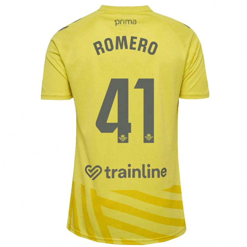 Danxen Criança José Romero #41 Amarelo Cinza Camisola Guarda-Redes 2025/26 Camisa Brasil