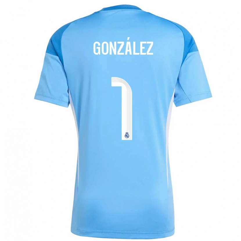 Danxen Criança Álvaro González #1 Azul Céu Branco Camisola Guarda-Redes 2025/26 Camisa Brasil