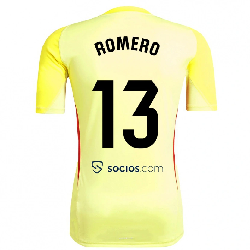 Danxen Criança Rafael Romero #13 Amarelo Vermelho Preto Camisola Guarda-Redes 2025/26 Camisa Brasil