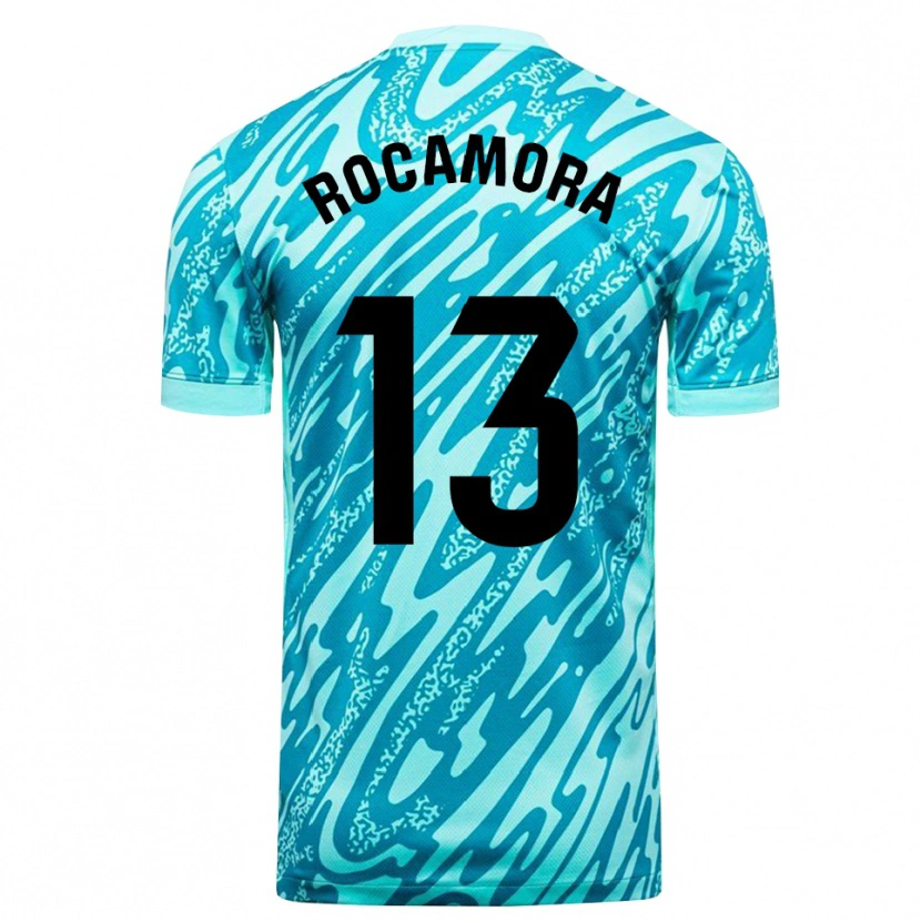 Danxen Criança María Rocamora Díaz #13 Azul Céu Branco Camisola Guarda-Redes 2025/26 Camisa Brasil