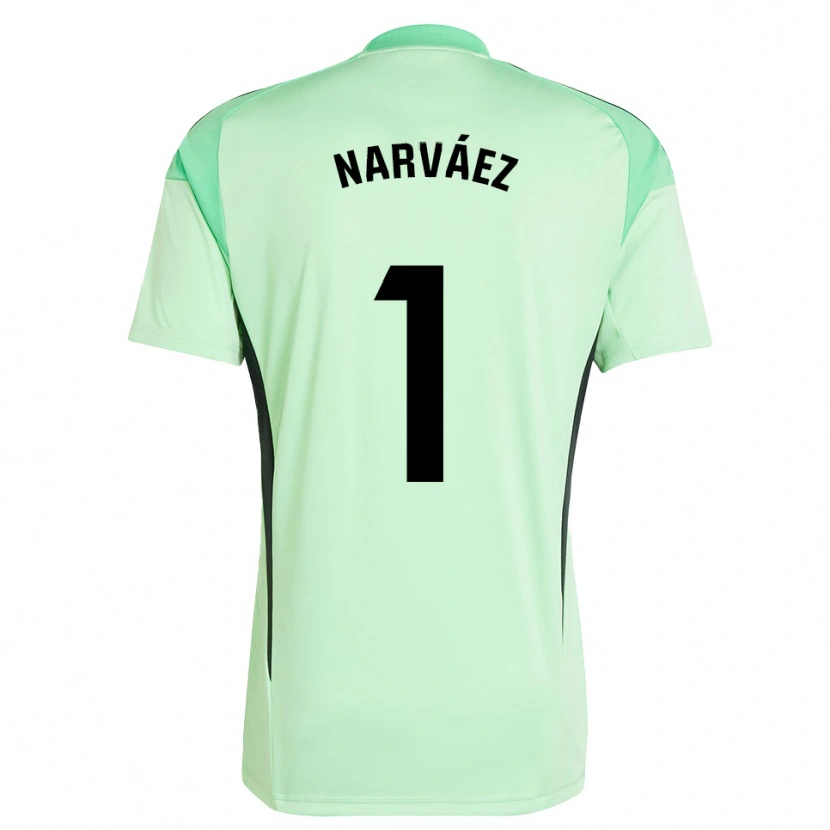Danxen Criança Miguel Narváez #1 Verde Claro Preto Camisola Guarda-Redes 2025/26 Camisa Brasil
