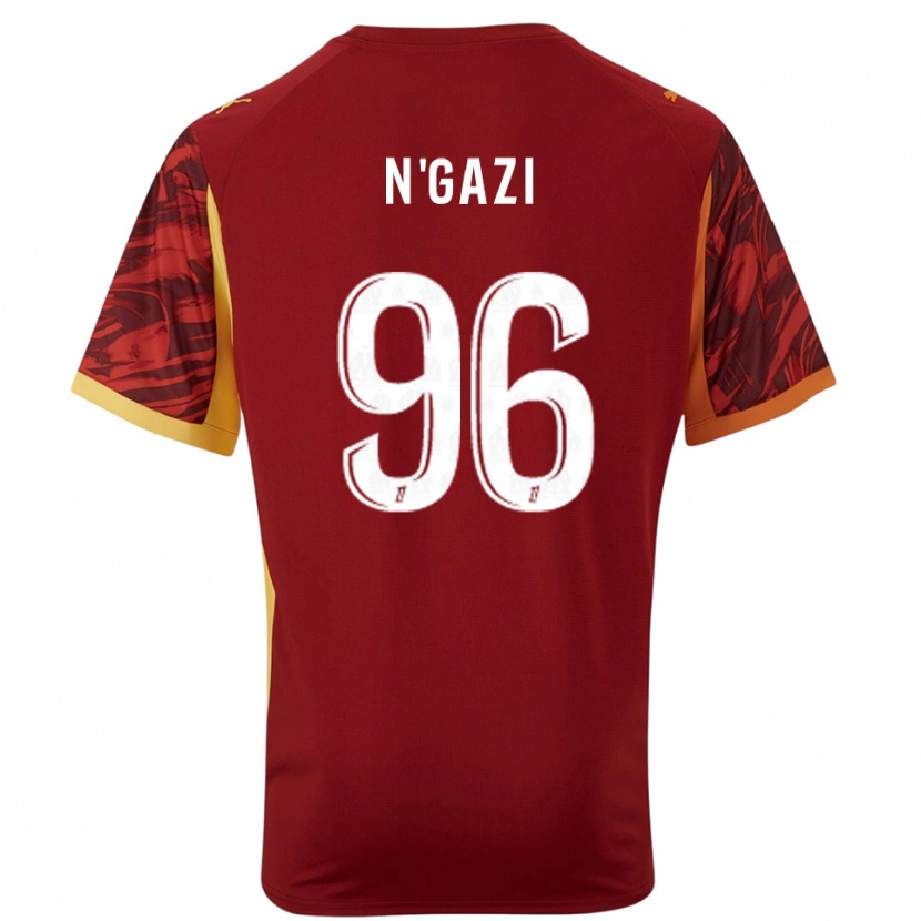 Danxen Criança Chloé N'gazi #96 Bordô Marrom Camisola Guarda-Redes 2025/26 Camisa Brasil
