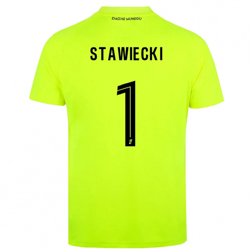 Danxen Criança Jules Stawiecki #1 Verde Fluorescente Preto Camisola Guarda-Redes 2025/26 Camisa Brasil