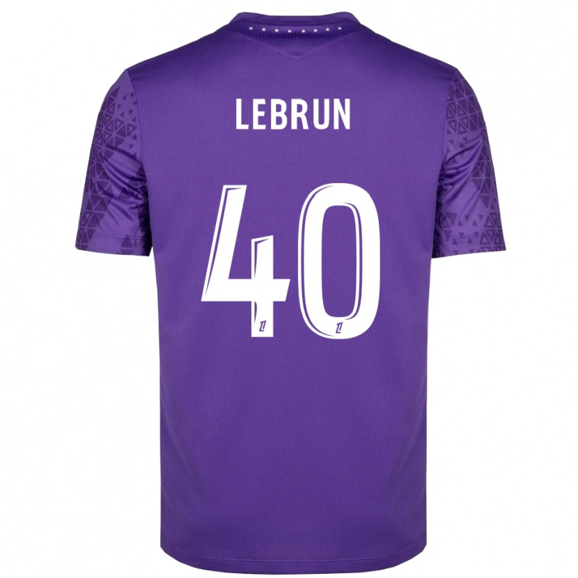 Danxen Criança Lisa Lebrun #40 Roxo Branco Camisola Guarda-Redes 2025/26 Camisa Brasil