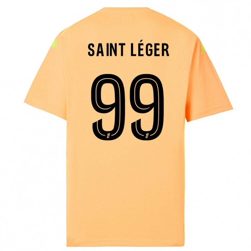 Danxen Criança Maureen Saint Léger #99 Laranja Escuro Preto Camisola Guarda-Redes 2025/26 Camisa Brasil