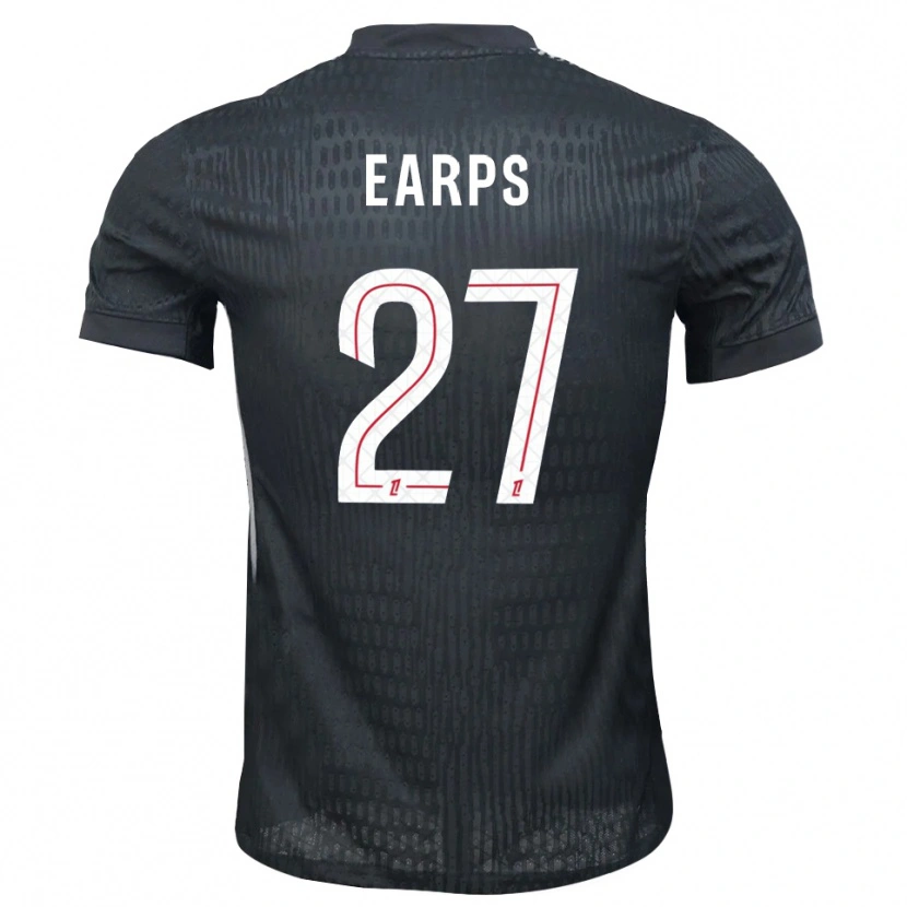 Danxen Criança Mary Earps #27 Cinza Escuro Preto Camisola Guarda-Redes 2025/26 Camisa Brasil