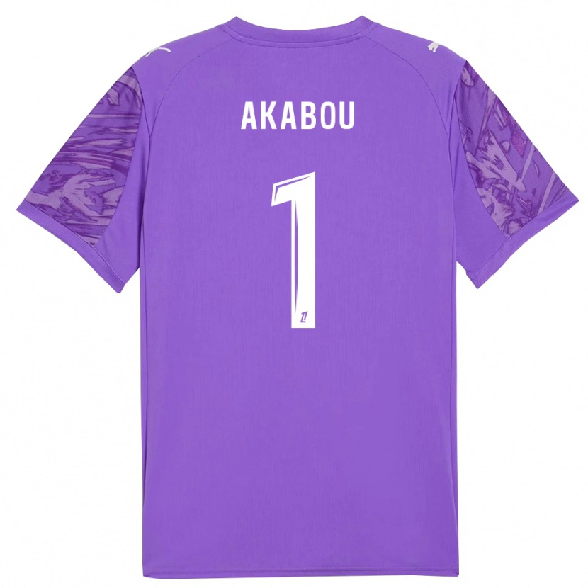 Danxen Criança Ayoub Akabou #1 Orquídea Branco Camisola Guarda-Redes 2025/26 Camisa Brasil