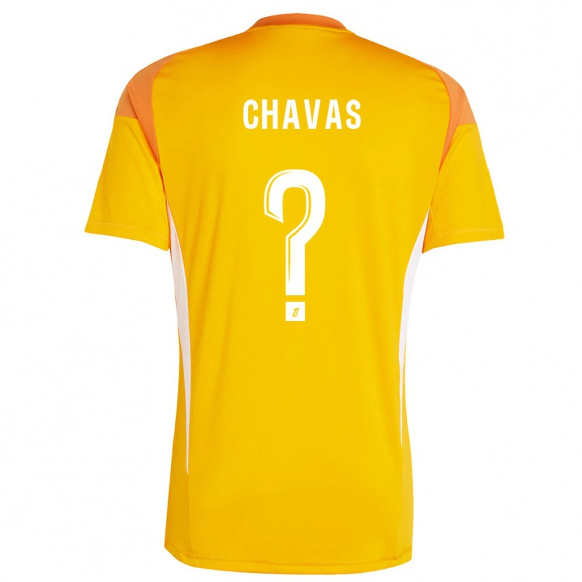 Danxen Criança Mylène Chavas #0 Laranja Claro Branco Camisola Guarda-Redes 2025/26 Camisa Brasil