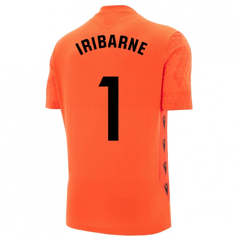 Danxen Criança Bruno Iribarne #1 Laranja Preto Camisola Guarda-Redes 2025/26 Camisa Brasil