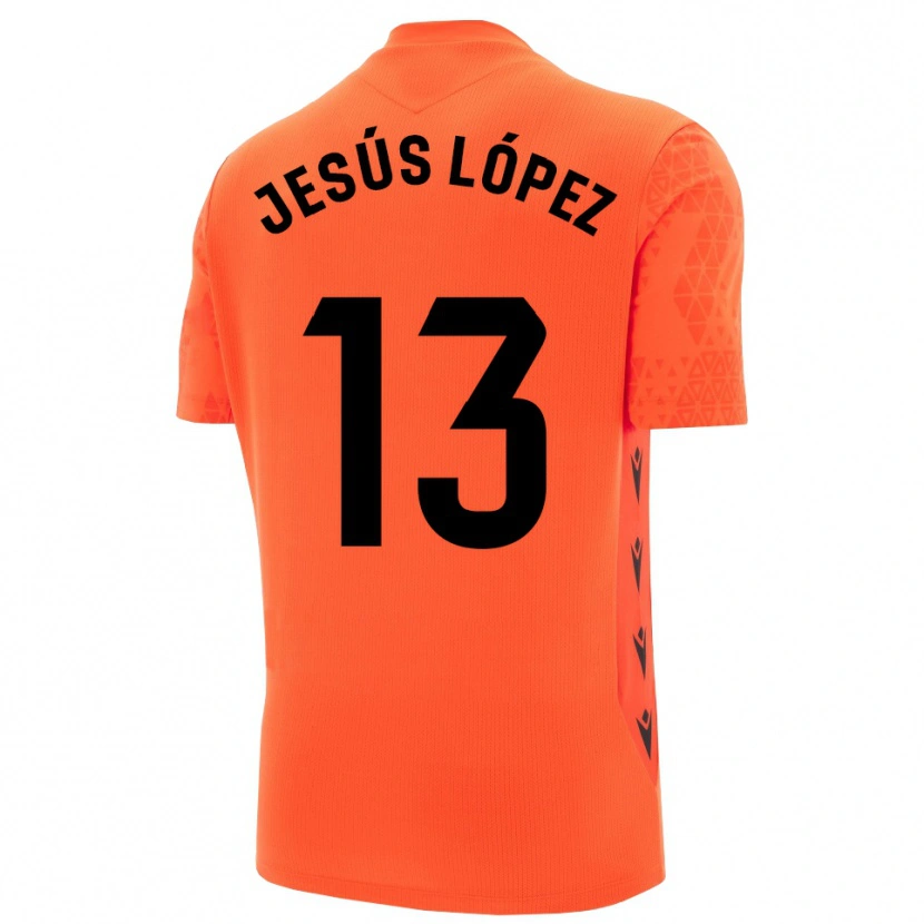 Danxen Criança Jesús López #13 Laranja Preto Camisola Guarda-Redes 2025/26 Camisa Brasil