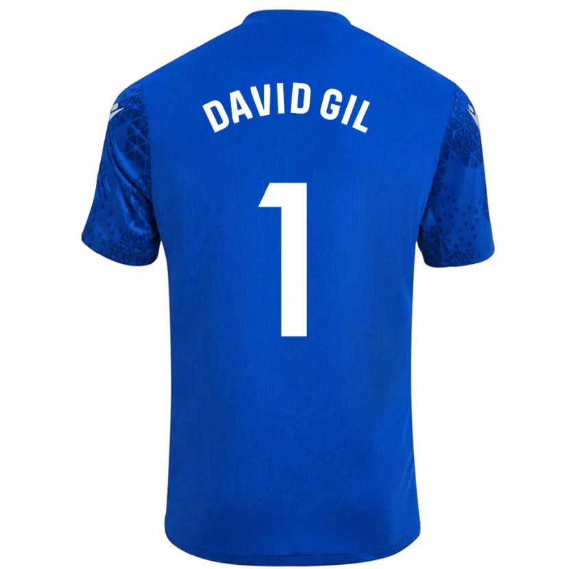Danxen Criança David Gil #1 Azul Branco Camisola Guarda-Redes 2025/26 Camisa Brasil
