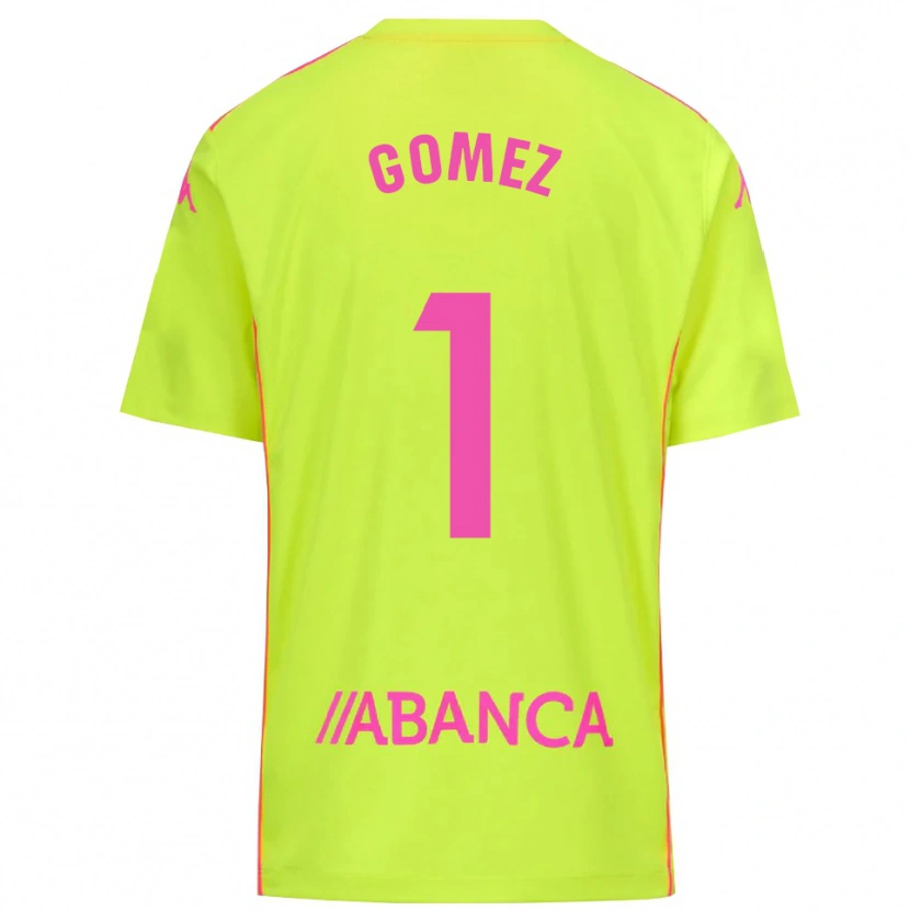 Danxen Criança Yohana Gómez #1 Amarelo Verde Camisola Guarda-Redes 2025/26 Camisa Brasil
