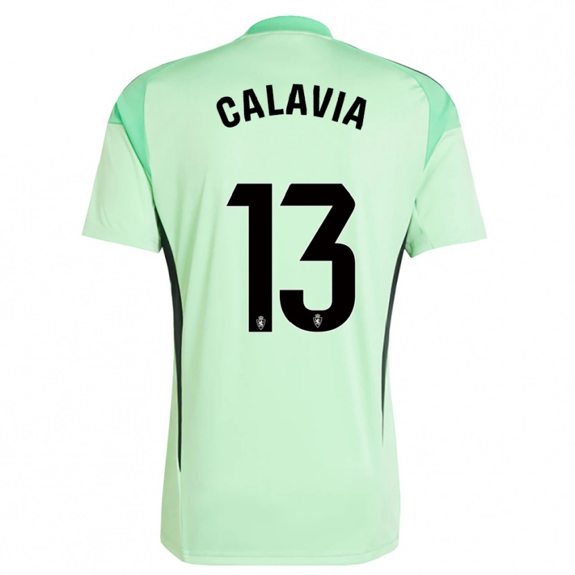 Danxen Criança Carlos Calavia #13 Verde Mola Médio Camisola Guarda-Redes 2025/26 Camisa Brasil