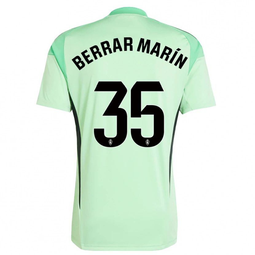 Danxen Criança Sergio Berrar #35 Verde Mola Médio Camisola Guarda-Redes 2025/26 Camisa Brasil
