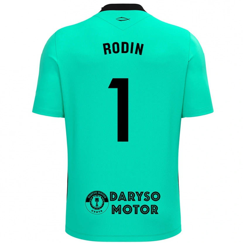 Danxen Criança Antonio Rodin #1 Turquesa Preto Camisola Guarda-Redes 2025/26 Camisa Brasil