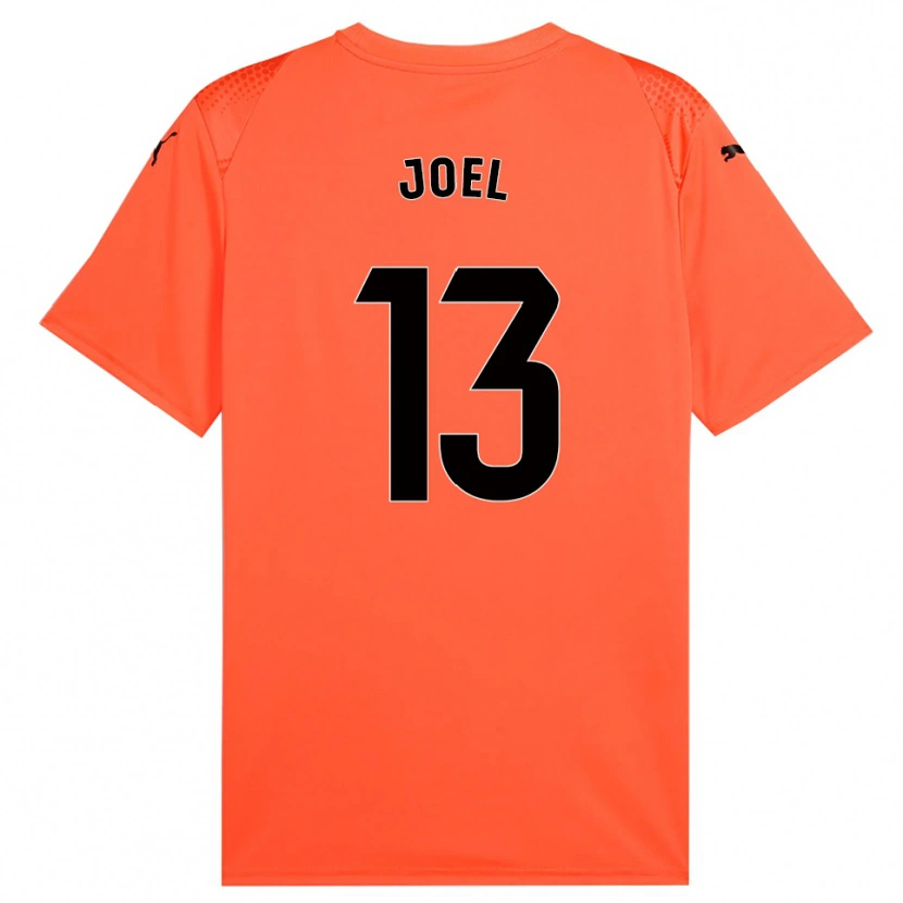 Danxen Criança Christian Joel #13 Laranja Preto Vermelho Camisola Guarda-Redes 2025/26 Camisa Brasil