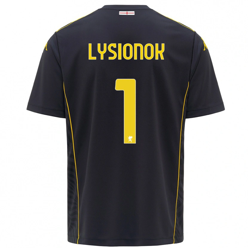 Danxen Criança Ernestas Lysionok #1 Preto Amarelo Camisola Guarda-Redes 2025/26 Camisa Brasil