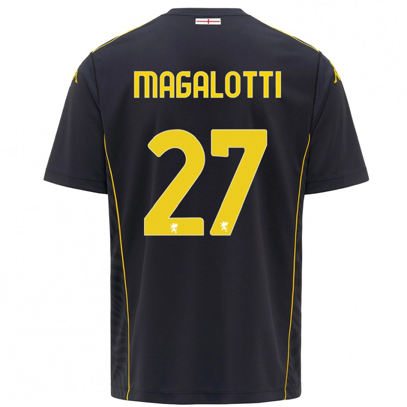 Danxen Criança Gabriele Magalotti #27 Preto Amarelo Camisola Guarda-Redes 2025/26 Camisa Brasil