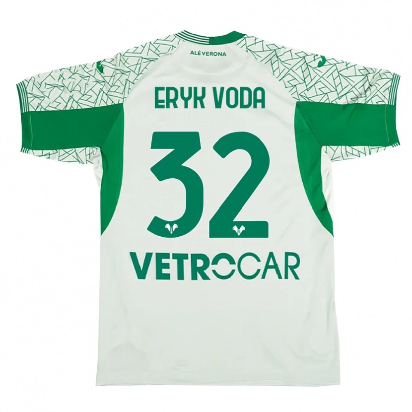 Danxen Criança Eryk Vodă #32 Verde Vermelho Camisola Guarda-Redes 2025/26 Camisa Brasil