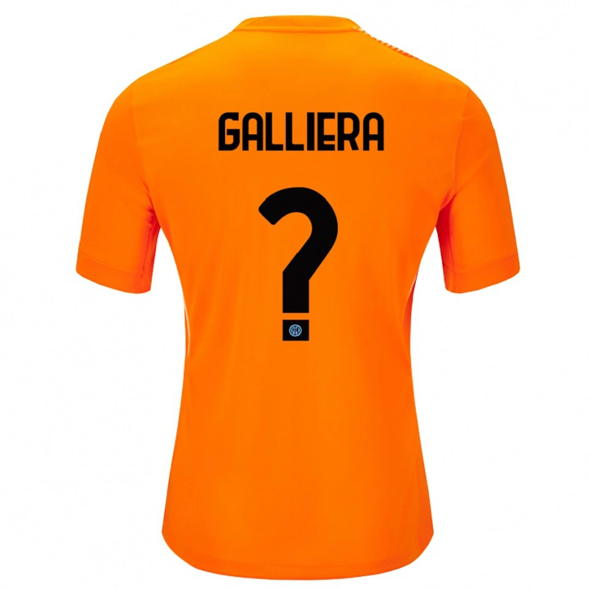 Danxen Criança Carlo Galliera #0 Laranja Claro Preto Camisola Guarda-Redes 2025/26 Camisa Brasil