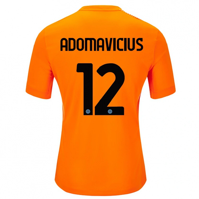 Danxen Criança Henrikas Adomavicius #12 Laranja Claro Preto Camisola Guarda-Redes 2025/26 Camisa Brasil